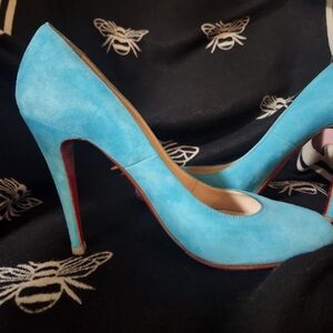 Christian Louboutin Turquoise Heels